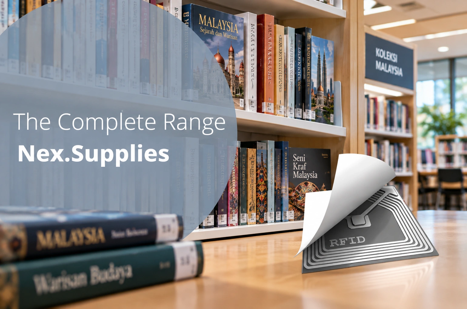 RFID labels and supplies for library automation